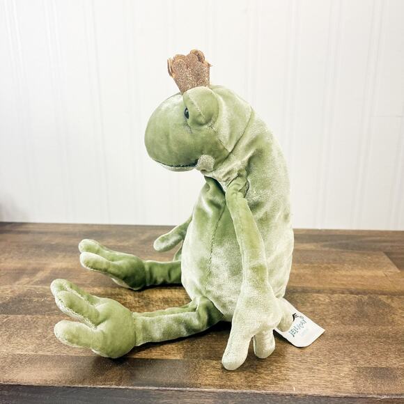 Jellycat Frog Prince Kiss Plush Gold Crown - Rare & Retired Collection - Picture 5 of 6